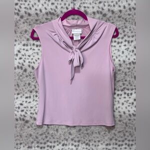 WORTHINGTON TIE NECK BLOUSE (Blush pink)